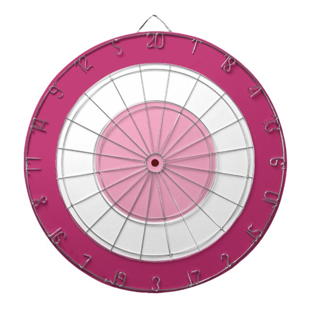 Pink and White Dartboard (Front)