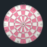 Pink And White Dartboard<br><div class="desc">Pink And White Dart Board</div>