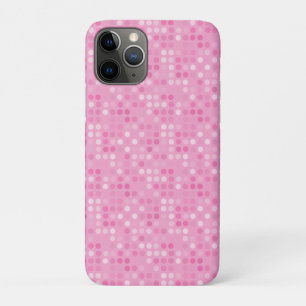 pink and white dots iPhone 11 pro case