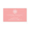 Pink and White Elegant Moroccan Logo Business Card