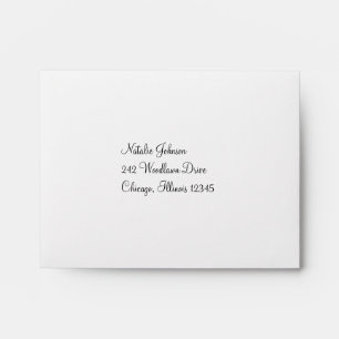 Pink and White Envelope for RSVP Card