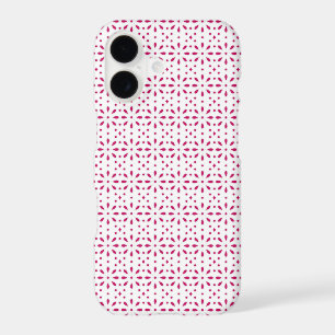 Pink and White eyelet pattern