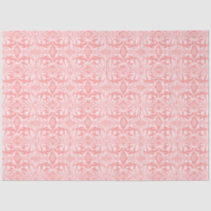 Pink and White Floral Pattern Christmas Tissue Paper
