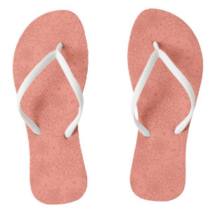Pink and White Floral Pattern Design  Flip Flops