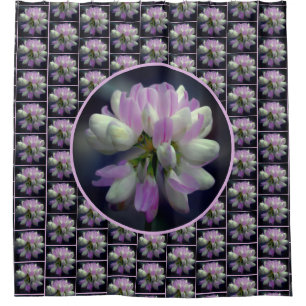 Pink And White Flower Close Up Pattern  