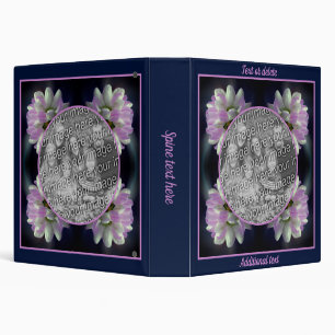 Pink And White Flower Create Your Own Photo Binder
