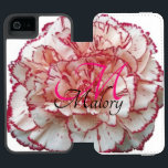 Pink and White Flower iPhone 6 Wallet Case w/Name Incipio Watson™ iPhone 5 Wallet Case<br><div class="desc">Pink and White Flower Monogram Apple iPhone Wallet Case with your name on it!</div>