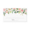 Pink and White Flower Wedding Flat Place Card