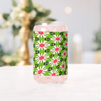 Pink and White Flowers Pattern