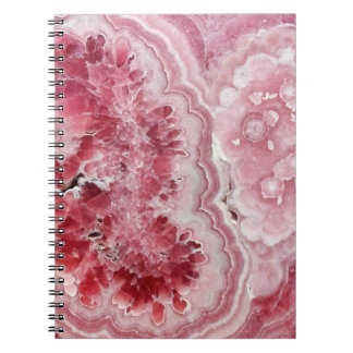Pink and White Geode Notebook