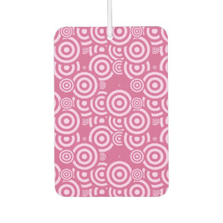 pink and white geometric air freshener