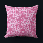 pink and white geometric throw pillow<br><div class="desc">pink and white geometric</div>