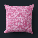 pink and white geometric throw pillow<br><div class="desc">pink and white geometric</div>