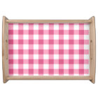 Pink And White Gingham Check Pattern