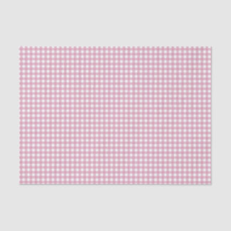 Pink and White Gingham Tissue Paper