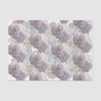 Pink and White Hydrangea Tissue Paper