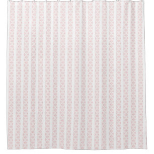 Pink and White Lace Stripe Vintage Style