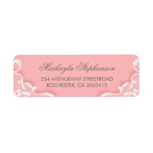 Pink and White Lace Wedding