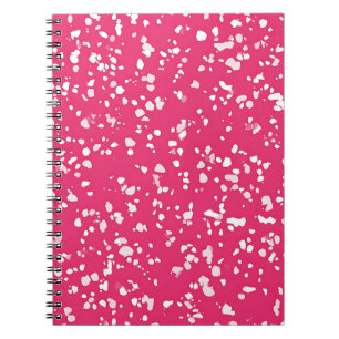 Pink and White Marble Notebook