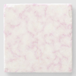 Pink and White Marble Stone Coaster
