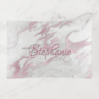 Pink and White Marbled Tinket Tray