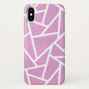 Pink and white mosaic pattern Case-Mate iPhone case