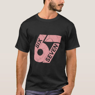 Pink And White Number 67 Jersey Player Uniform #67 T-Shirt