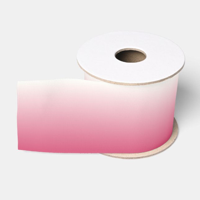 Pink and White Ombre Grosgrain Ribbon (Spool)