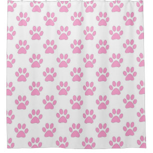 Pink and white paws pattern