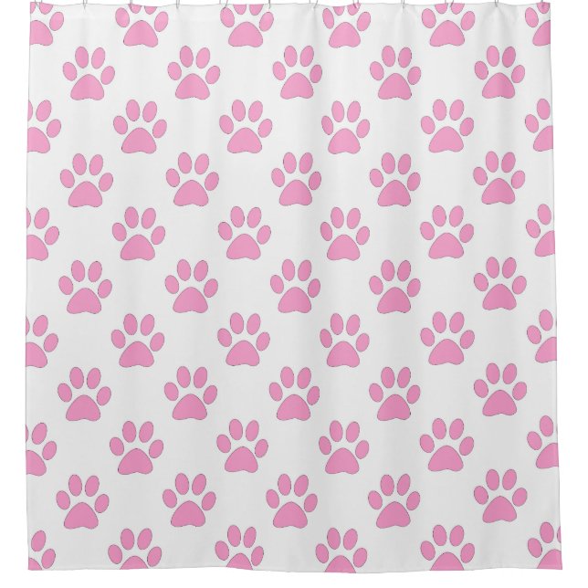 Pink and white paws pattern (Front)