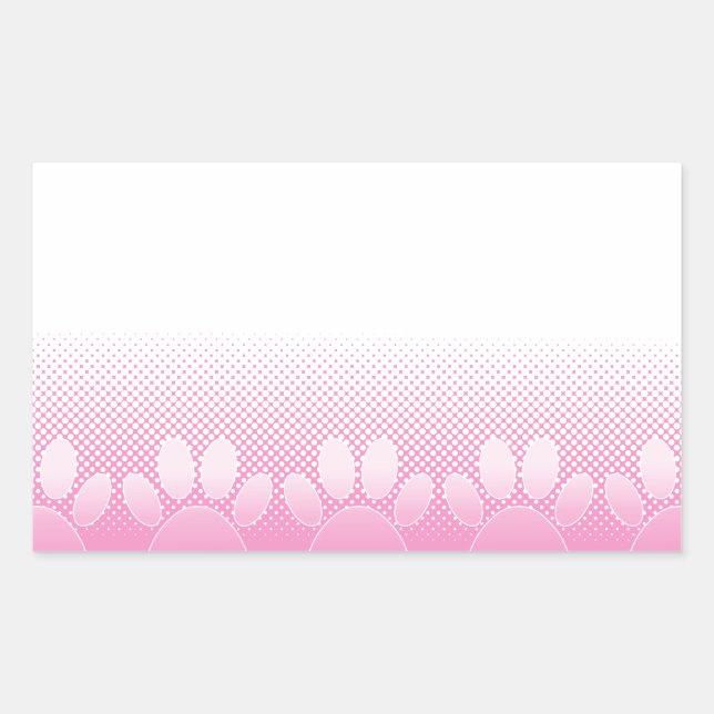 Pink And White Paws With Newsprint Background Sticker (Front)