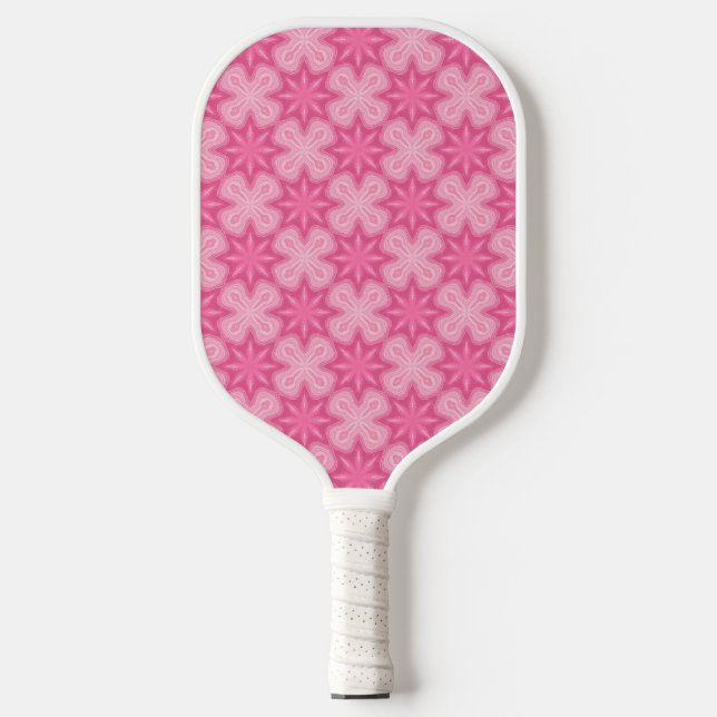 Pink And White Pickleball Paddle (Front)