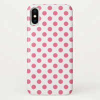 Pink and white polka dots
