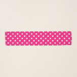 Pink and white polka dots pattern chiffon scarf<br><div class="desc">Neon pink and white polka dots pattern chiffon scarf for neck, hair or head. Elegant transparent scarves for trendy women and girls. Available in different sizes, colours and shapes. Classy Birthday and Holiday gift idea for ladies. Create unique polkadot patterned scarves for yourself, wife, friend, coworker, wedding bride, mom, sister,...</div>