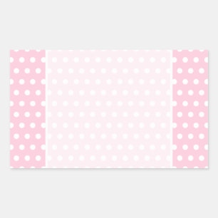Pink and White Polka Dots Pattern. Sticker