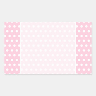 Pink and White Polka Dots Pattern. Sticker