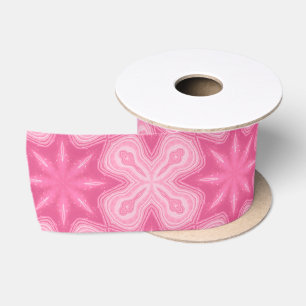 Pink And White Satin Ribbon