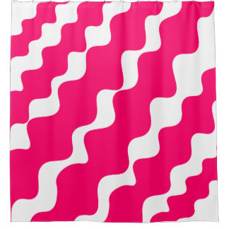 Pink and white slanting waves pattern 