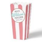 Pink and White Special Event Movie Night Popcorn