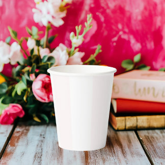 Pink and White Stripe Paper Cups