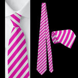 Pink And White Striped Abstract Pattern Neck Tie<br><div class="desc">Pink And White Striped Abstract Pattern Neck Tie.</div>