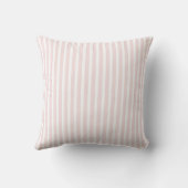 Pink and White Striped Cabana Personalized Coconut Outdoor Pillow (Back)