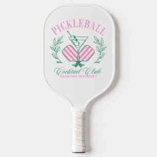 Pink and White Striped   Cabana Pickleball Paddle