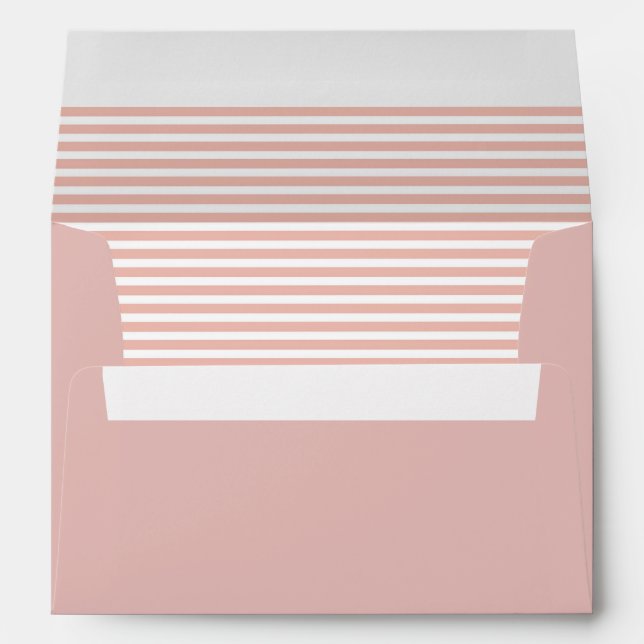 Pink and White Striped Envelope (Back (Bottom))