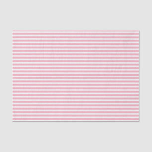 Pink and White Striped Tissue Paper