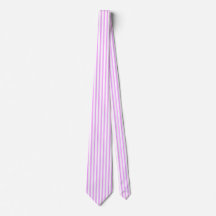 Pink and White Stripes Tie