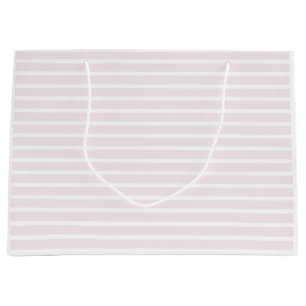 Pink and White Stripes, Valentine's Day, Baby Girl Large Gift Bag