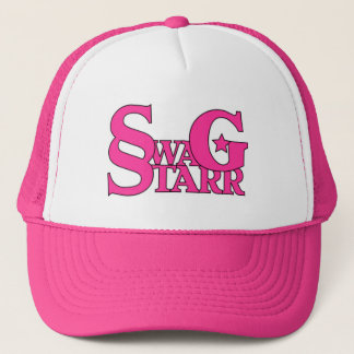 Pink and White Swag Starr Hat