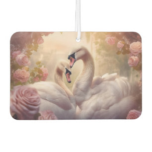 Pink and White Swans Air Freshener