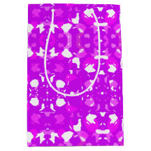 Pink and White Symmetrical Markings